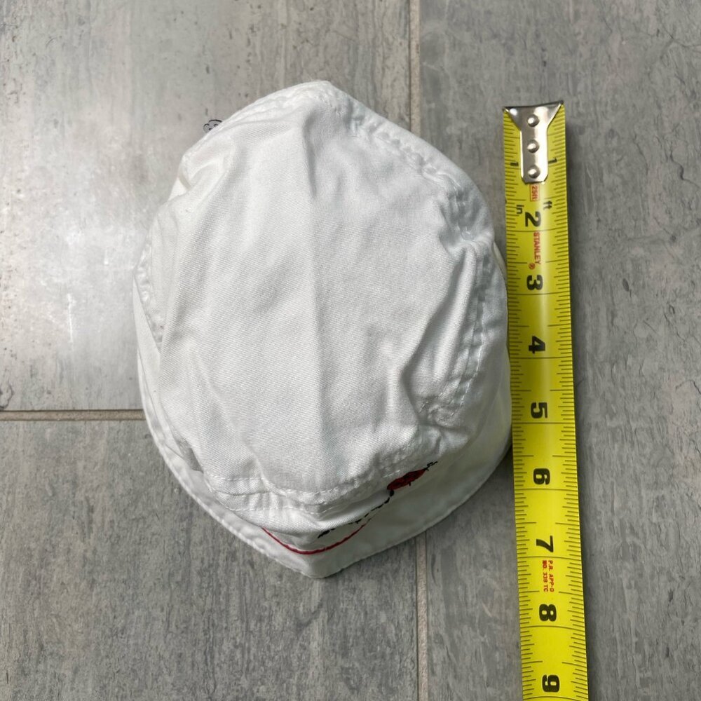 Gymboree Cotton Embroidered Ladybug Sun Bucket Hat White Red Size 0-6 months - Picture 6 of 9